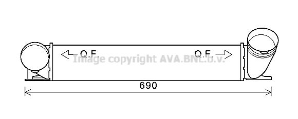 AVA QUALITY COOLING Välijäähdytin BW4482